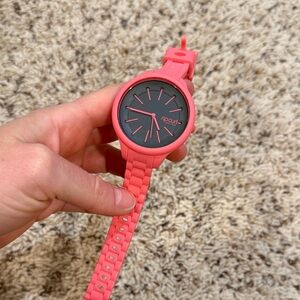Rip Curl Coral and Black Women's Watch